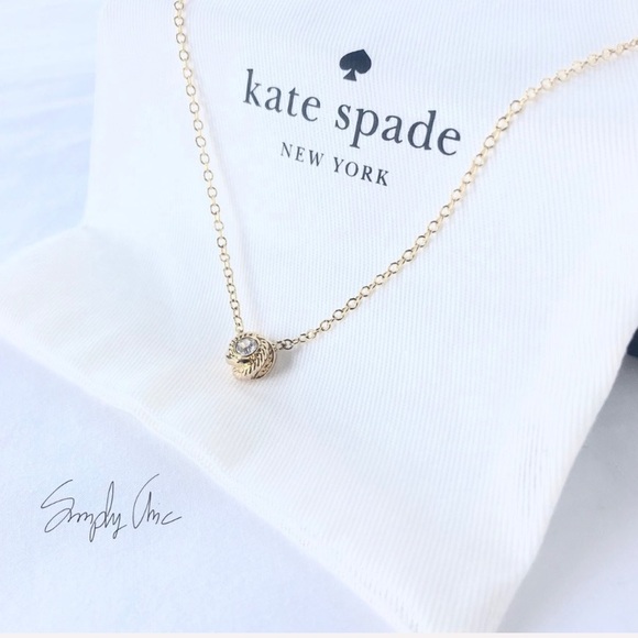 kate spade Jewelry - NWT Kate Spade 12k gold plated infinity pendant
